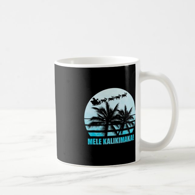 Taza De Café Familia Navidades retro de Mele Kalikimaka va (Derecha)