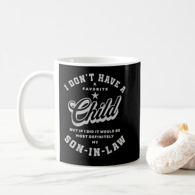 Taza De Café Familia: No tengo un hijo favorito (Con donut)