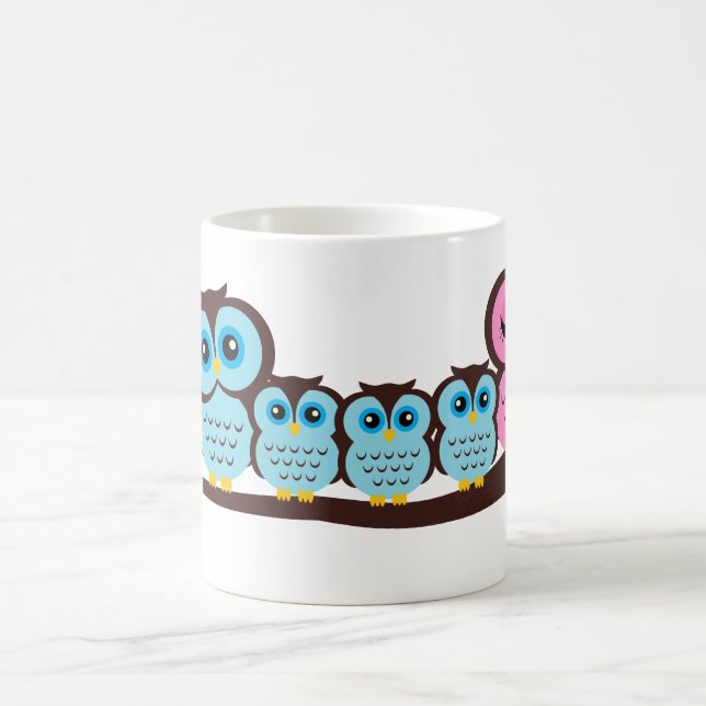 Taza De Café Familia Owl (Centro)