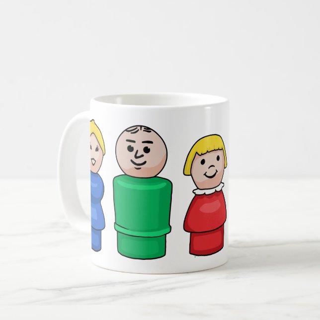 Taza De Café Familia Pequeña Ronda (Anverso izquierdo)