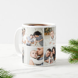 Taza De Café Familia personalizada 10 Collage de fotos