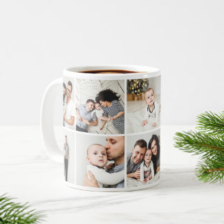 Taza De Café Familia personalizada 10 Collage de fotos