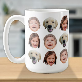 Taza De Café Familia Personalizada Cara 3 fotos café café tafet