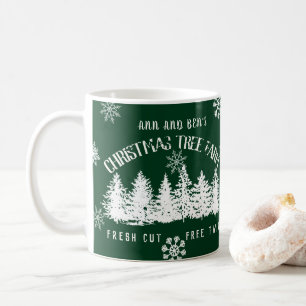 Taza De Café Familia Personalizado de granja navideña