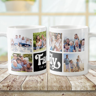 Taza De Café Familia Retro collage de fotos 6 imágenes