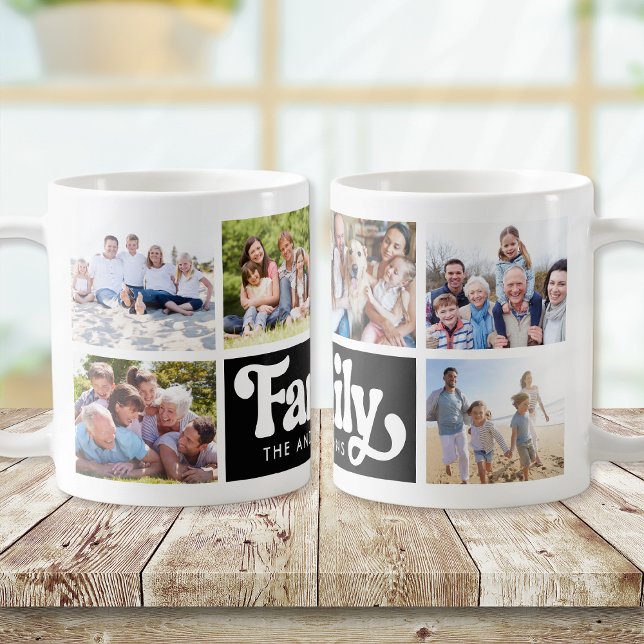 Taza De Café Familia Retro collage de fotos 6 imágenes (Subido por el creador)