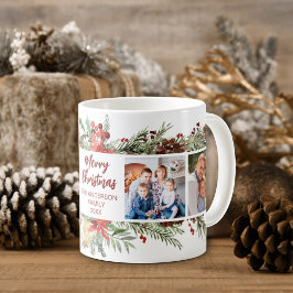Taza De Café Familia Rústica de Navidades de Woodland 4 Foto