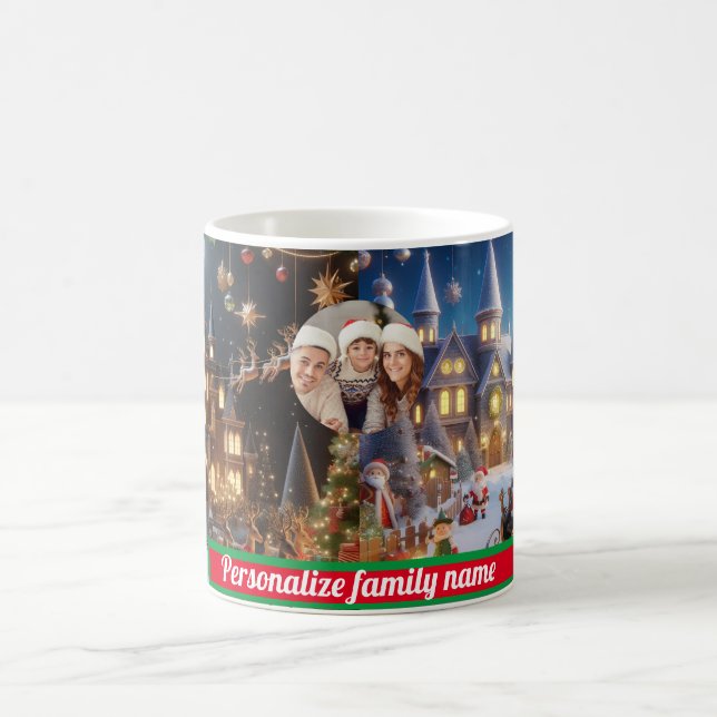 Taza De Café Familia SANTA CLAUS NAVIDADES COLORIDOS (Centro)