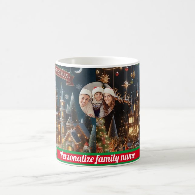 Taza De Café Familia SANTA CLAUS NAVIDADES COLORIDOS (Centro)
