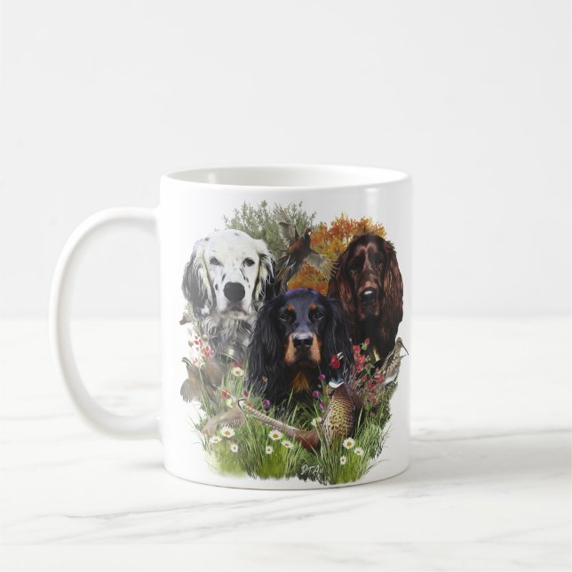 Taza De Café Familia Setters (Izquierda)