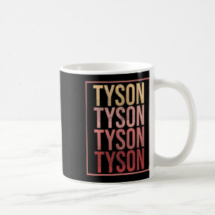 Taza De Café Familia Team Tyson Nombre personalizado Groovy Vin