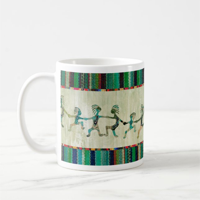 Taza De Café Familias divertidas de KOKOPELLI + tus ideas (Izquierda)