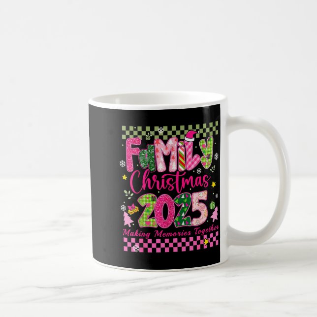 Taza De Café Family Christmas 2025 Matching Outfit Squad Santa  (Derecha)