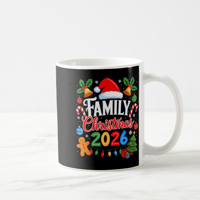 Taza De Café Family Christmas 2026 Matching Pajamas Xmas Family (Derecha)