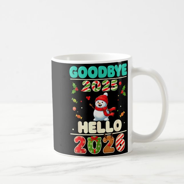 Taza De Café Family Christmas Shirts Matching 2025, Funny Nye H (Derecha)