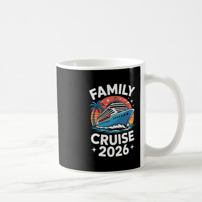 Taza De Café Family Cruise 2026 Funny Cruising 2  (Derecha)