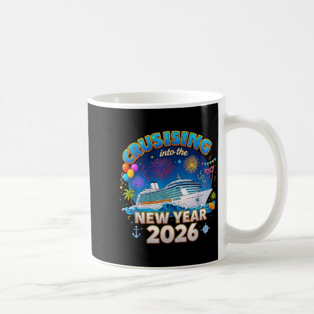 Taza De Café Family Cruise New Year 2026 Vacation  (Derecha)