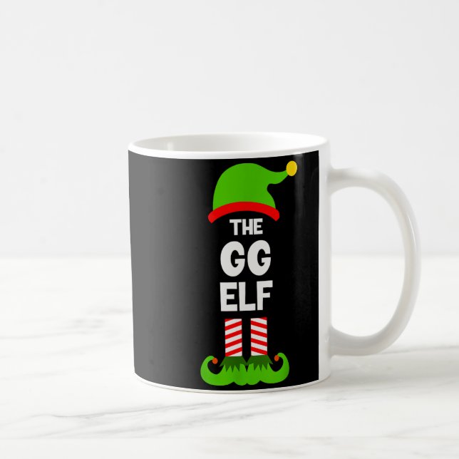 Taza De Café Family Gg Elf Christmas Matching Pajama Funny  (Derecha)