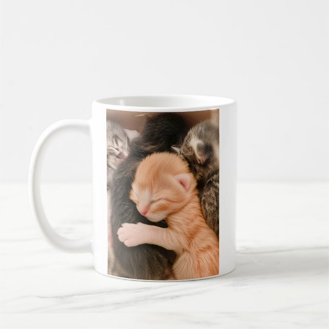 Taza De Café Family Is Everything, Kitten Coffee Mug (Izquierda)