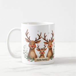 Taza De Café Family Reindeer Matching Mugs