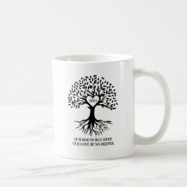 Taza De Café Family reunion tree black and white mug
