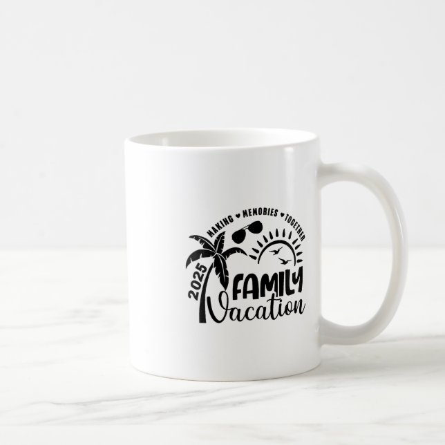 Taza De Café Family Vacation 2025 Beach Matching Family Summer  (Derecha)