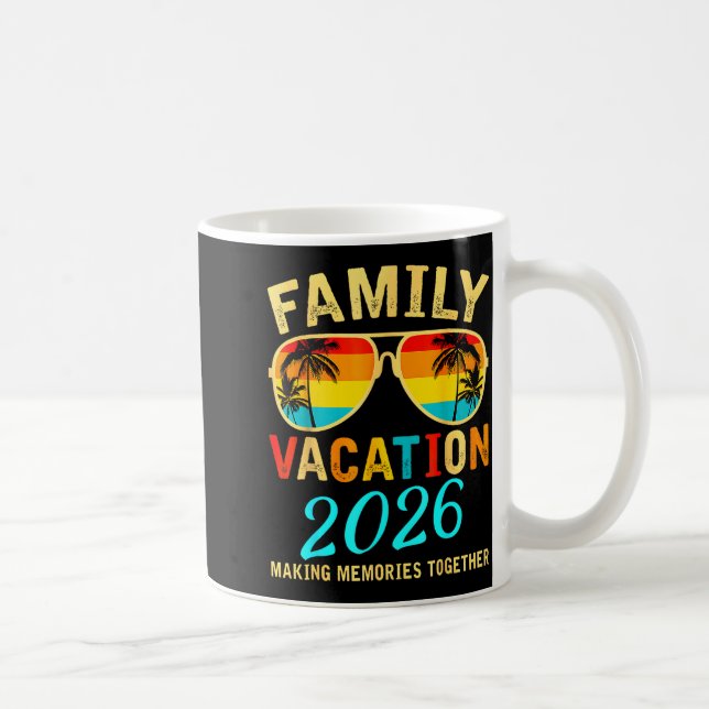 Taza De Café Family Vacation 2026 Beach Matching Summer Vacatio (Derecha)