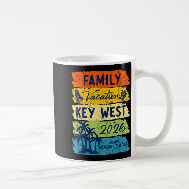 Taza De Café Family Vacation 2026 Key West Matching Summer Vaca (Derecha)