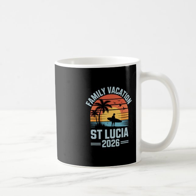 Taza De Café Family Vacation St Lucia 2026  (Derecha)