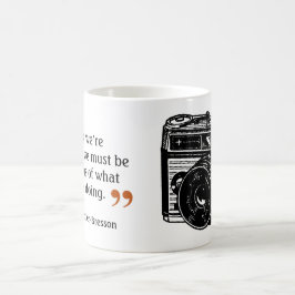 Taza De Café Famosa foto de la cita de la cámara 7 vintage