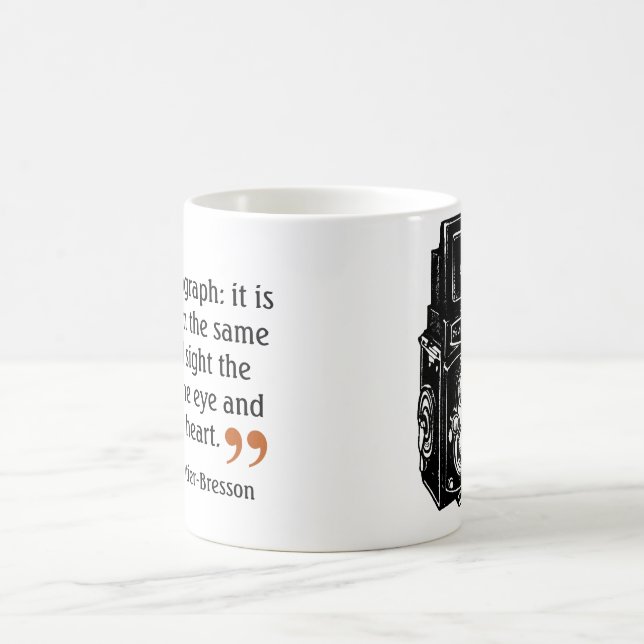 Taza De Café Famosa fotógrafa cita 2 cámara de doble lente (Centro)