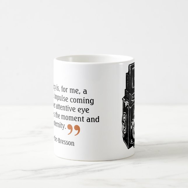 Taza De Café Famosa fotógrafa cita 6 cámara de doble lente (Centro)