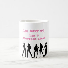 Taza De Café Famoso 50 cumpleaños MUG - NO CINCUENTA 5 perfecto