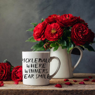 Taza De Café Famoso baloncesto donde los ganadores usan sonrisa