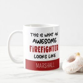 Taza De Café Famoso bombero ingenioso personalizado