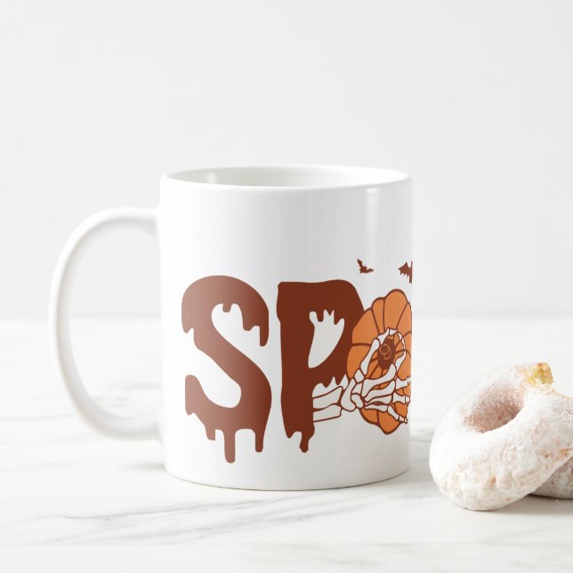 Taza De Café Famoso calabaza Boobes divertida Halloween (Con donut)