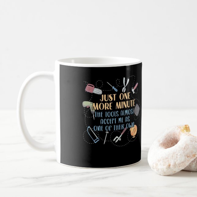 Taza De Café Famoso carpintero de papá padre de trabajo de made (Con donut)