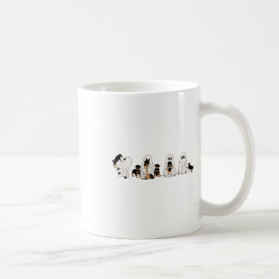 Taza De Café Famoso Fantasma De Perro Rottweiler De Bruja En El
