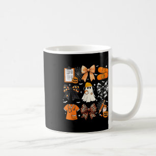 Taza De Café Famoso fantasma Feliz Halloween Coquette Bow Spook