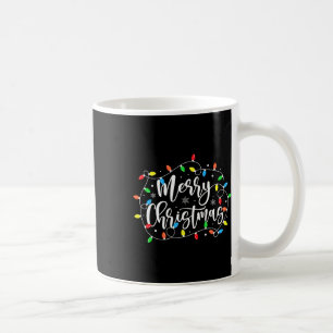 Taza De Café Famoso Feliz Navidad Luces navideñas Familia Hombr