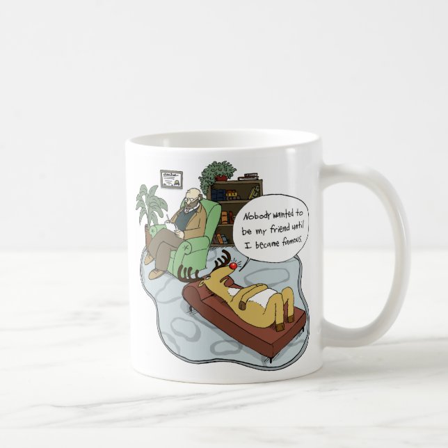 Taza De Café Famoso Navidad vacaciones Personalizado terapia de (Derecha)