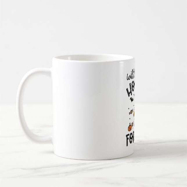 Taza De Café Famoso perro dorado Halloween Fantasma (Izquierda)