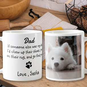 Taza De Café Famoso perro papá - foto del Mascota del Día del P