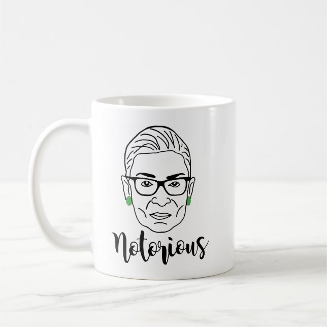 Taza De Café Famoso RBG Mug - Ruth Bader Ginsburg (Izquierda)