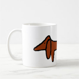 Taza De Café Famoso Resumen Brown Dachshund