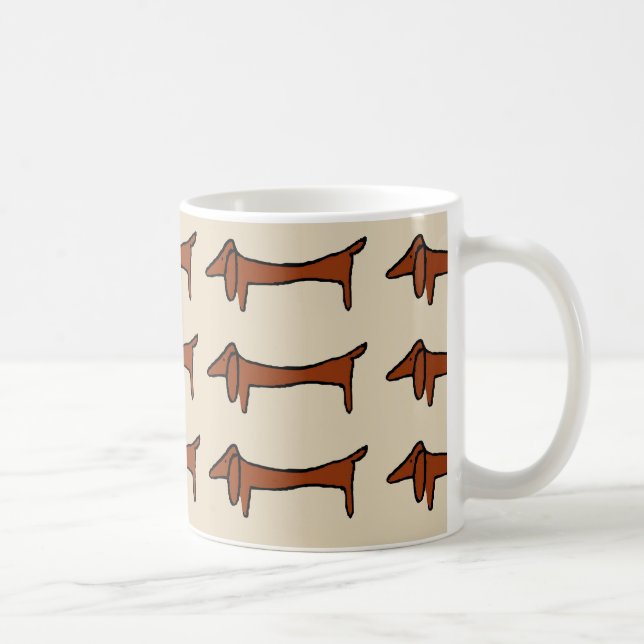 Taza De Café Famoso resumen de Dachshund (Derecha)