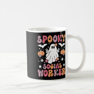 Taza De Café Famoso trabajador social Halloween mejores trabaja