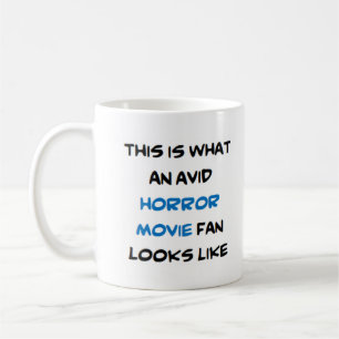 Taza De Café fan de la película de terror, ávido