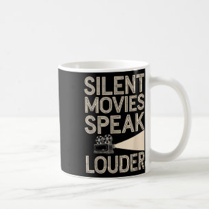 Taza De Café Fan de película silenciosa amante del cine de moda