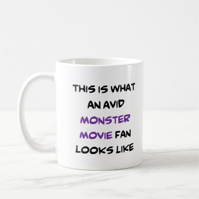 Taza De Café fan de películas monstruo, ávido (Izquierda)